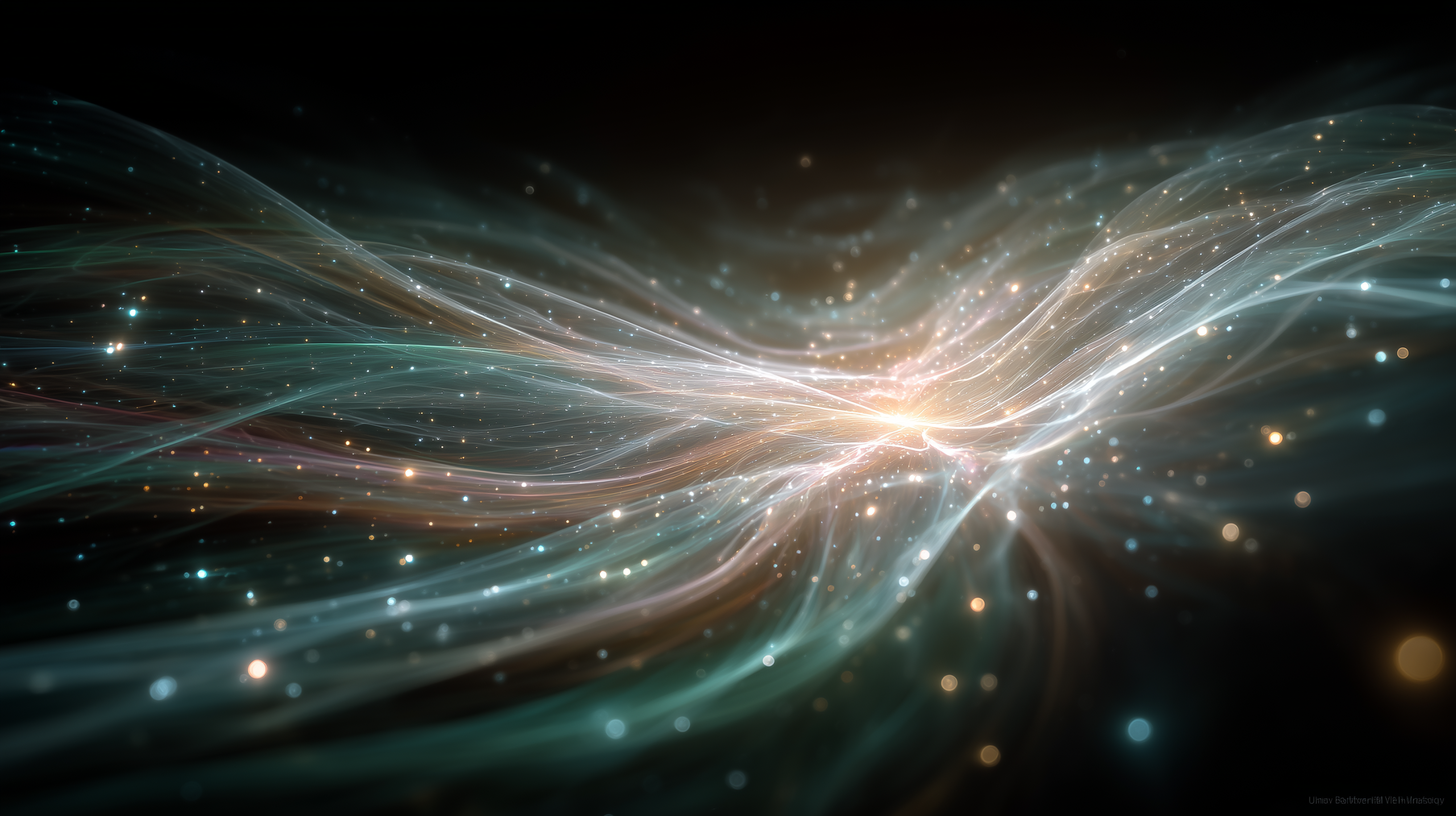 透明な光の糸、人と人をつなぐエネルギーの象徴